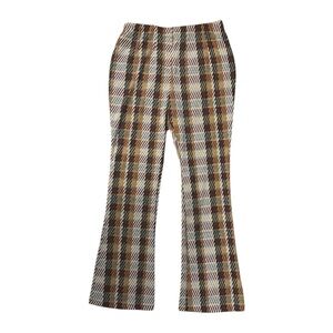 Charmed Hearts Plaid Flare Pants